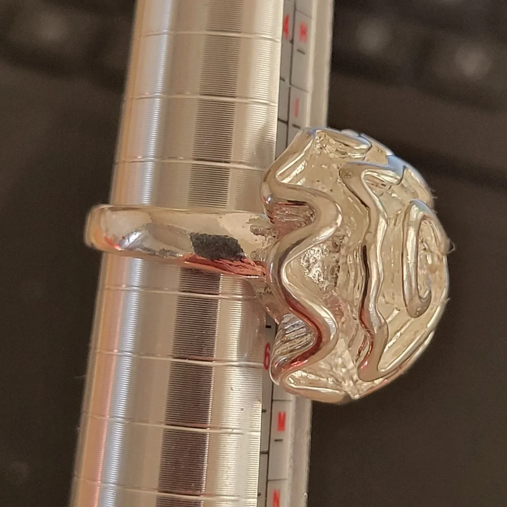 Sterling Silver 925‎ Rose Ring SIZE 5.25